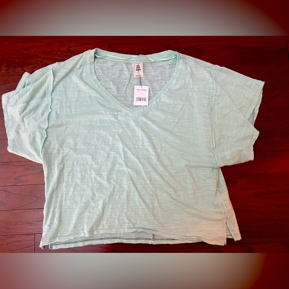 Free People We The Free oversized mint green tshirt